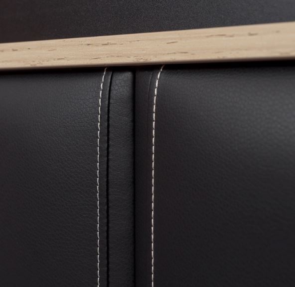 Nature 307 Кровать Люкс 1600*2000 + основание универсальное Металл/Гаскон Пайн-Черный