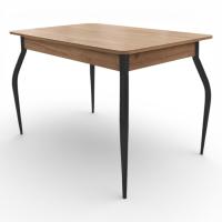 Стол обеденный (110х70х75) дуб крафт табачн./черный