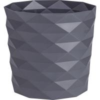 Кашпо "Диамант" (3л) Цв. Антрацит (Арт. КШ-4636)