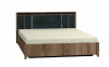 Nature 306 Кровать Люкс + основание с гиб. лам Металл 1800*2000 Дуб табачный Craft-Черный
