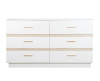 Анона 4 Комод Белый/Дуб Сонома/