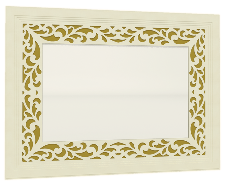 Ливадия Л10 Зеркало лам.белый (Weave)