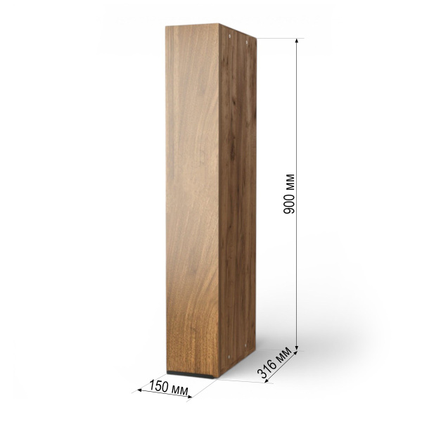 КАТАНИЯ  Шкаф настенный 1-но дверный 150 Дуб крафт табачный/Орех антик