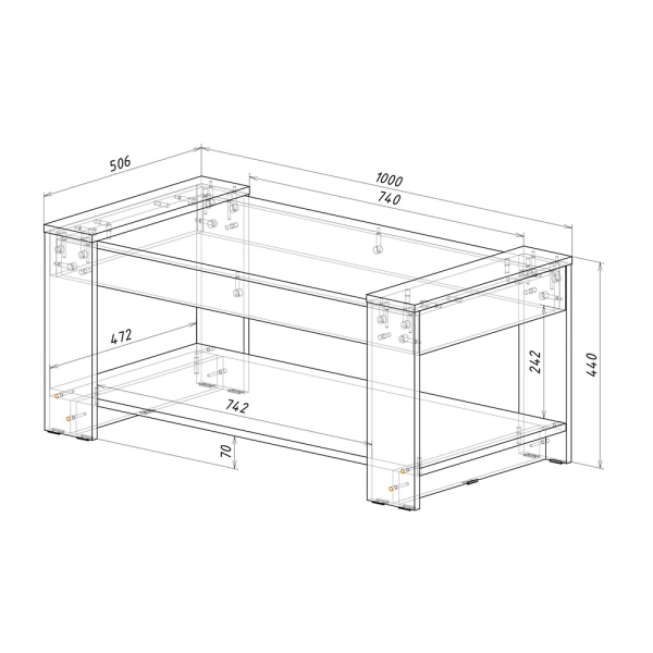 Стол журнальный Марсель СЖ-04