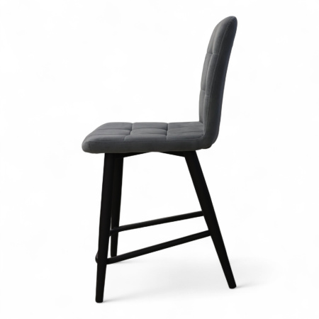 Стул Абсент NEW ПОЛУБАРНЫЙ , Т177 Графит +нога 1R38 Bh500 полубарный мини черный