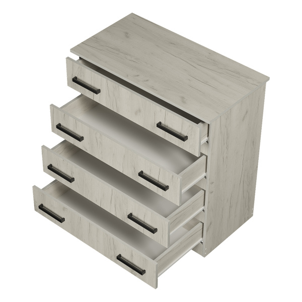 Комод Стандарт № 6  Дуб крафт белый