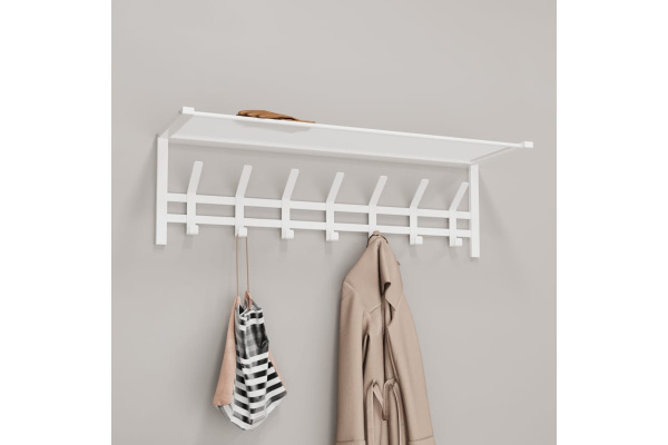 Вешалка Торонто 31 с полкой металл Белый*885