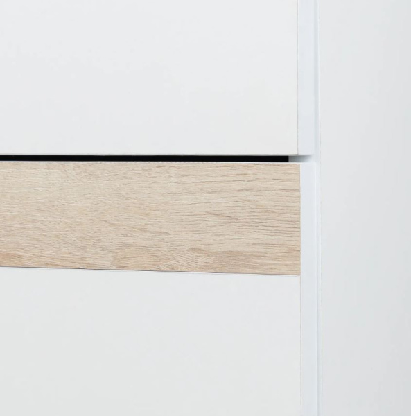 Анона 4 Комод Белый/Дуб Сонома/