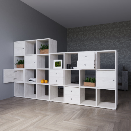 КОРИНН  Стеллаж 2 х 4 ячейки / Сосна лофт