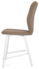Стул Чинзано ПОЛУБАРНЫЙ, Т184 кофе с молоком+нога 1R38 Bh500 полубарный мини белый 