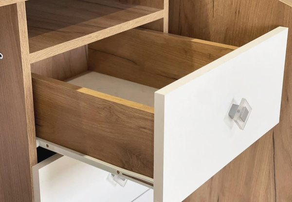 Форсаж Стол (дуб крафт золотой/ белый)без принта