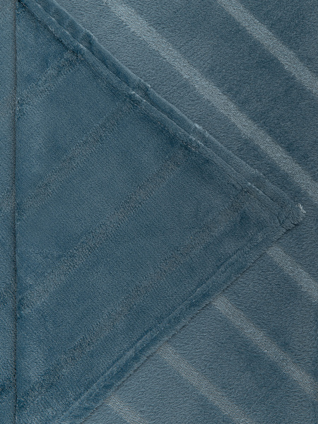 Плед Texrepublic фланель однотонный страйп ЕВРО 94350