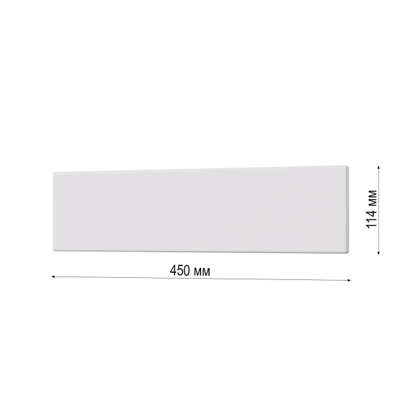 Фасад БЕЛЫЙ МАТОВЫЙ под духовку 114 * 450