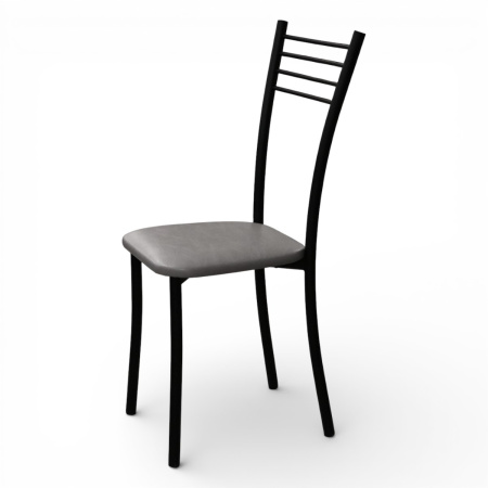Стул Квинтет Стандарт (черный , к/з Серый 700)